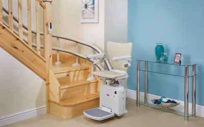 Video montascale a pedana per disabili